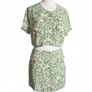 Gala set in green and ivory by Song of Style (size XL) 356